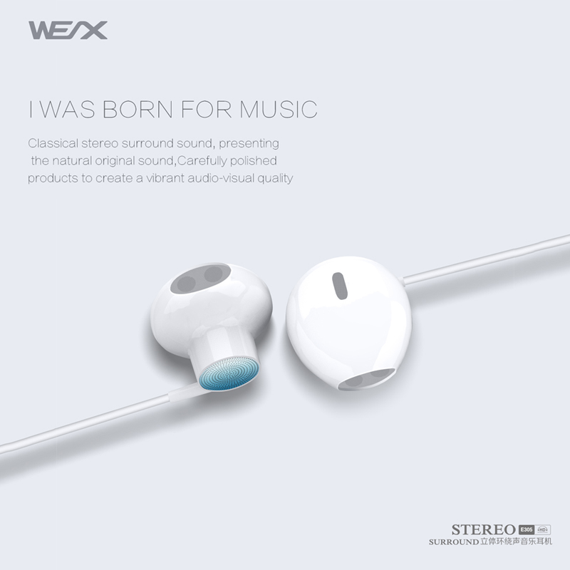 WEX 305 หูฟังแบบมีสายเผยแพร่